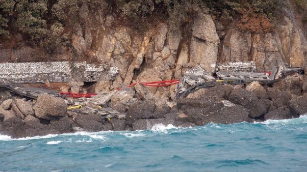 Toti, a Pasqua rifatta strada Portofino Toti, a Pasqua rifatta strada Portofino