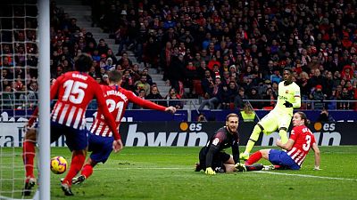 Dembele salvages Barcelona late draw at Atletico Dembele salvages Barcelona late draw at Atletico