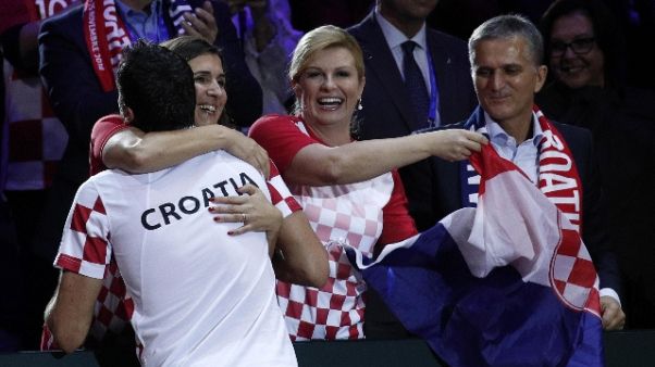 Tennis: Croazia vince la Coppa Davis Tennis: Croazia vince la Coppa Davis