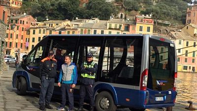 Bus a Portofino tra il borgo e Santa