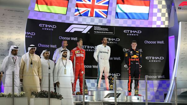 Hamilton ends F1 season with a win in Abu Dhabi Hamilton ends F1 season with a win in Abu Dhabi