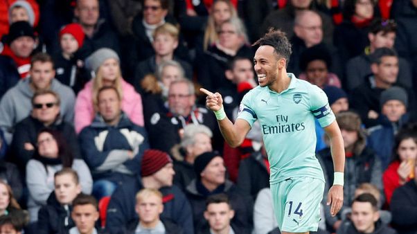 Aubameyang goal gives Arsenal 2-1 win at Bournemouth Aubameyang goal gives Arsenal 2-1 win at Bournemouth