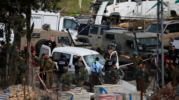 Palestinian injures three Israeli soldiers in car-ramming and is shot - military Palestinian injures three Israeli soldiers in car-ramming and is shot - military