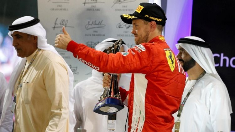 F1: test Abu Dhabi, vola Ferrari Vettel