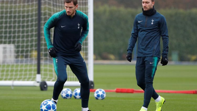Spurs defender Vertonghen fit to face Inter in Champions League
