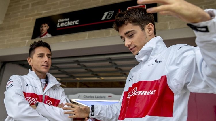 F1:Leclerc 'primo giorno tutto di Rosso'