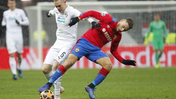 Champions: Cska-Pilsen 1-2,Roma a ottavi Champions: Cska-Pilsen 1-2,Roma a ottavi