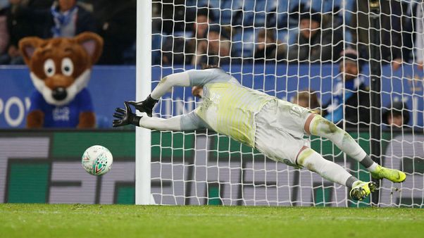 Leicester win shootout to reach League Cup quarters Leicester win shootout to reach League Cup quarters