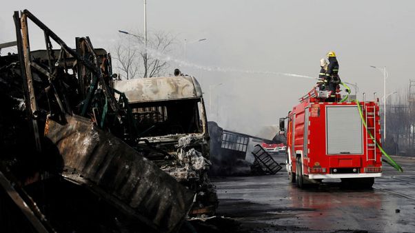 Chain reaction of blasts kills 23 in China's latest industrial accident Chain reaction of blasts kills 23 in China's latest industrial accident