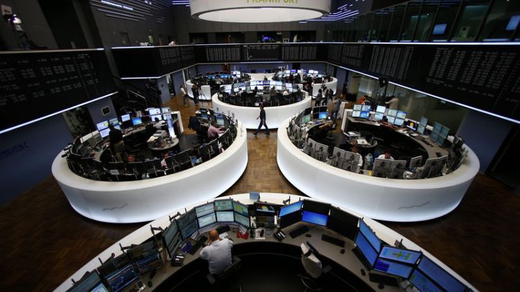 European shares in tentative rebound as trade angst eases