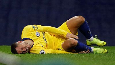 Chelsea's Hazard out of Europa game with ankle knock Chelsea's Hazard out of Europa game with ankle knock