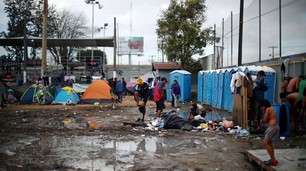 At U.S.-Mexico border, Central American migrants sicken in dire conditions At U.S.-Mexico border, Central American migrants sicken in dire conditions