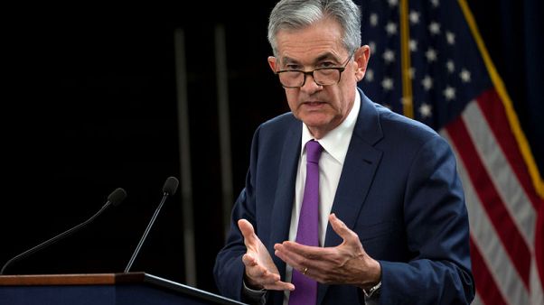 Fed's Powell, in dovish shift, says rates near neutral Fed's Powell, in dovish shift, says rates near neutral