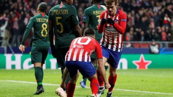 Atletico ease into last 16 with win over hapless Monaco Atletico ease into last 16 with win over hapless Monaco