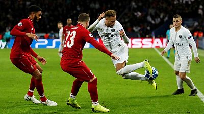 Neymar on target to leave Liverpool hopes in the balance Neymar on target to leave Liverpool hopes in the balance