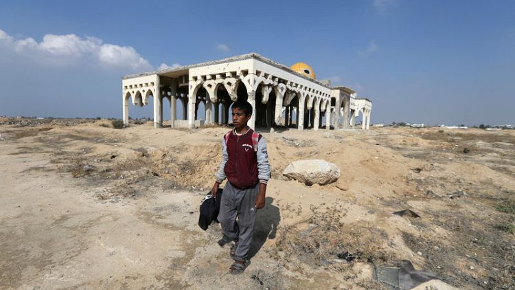 Catching songbirds at Gaza's ruined airport