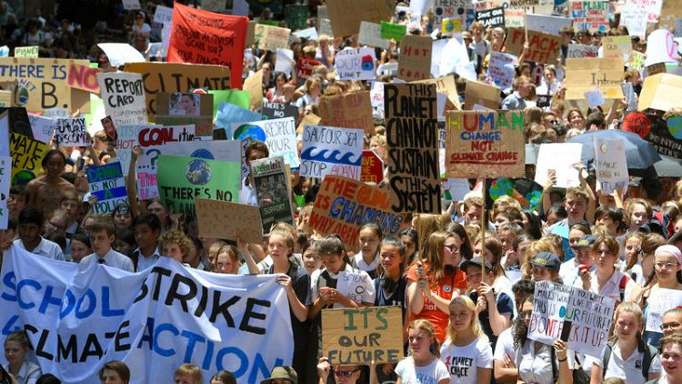 Australian kids walk out of school to protest climate inaction