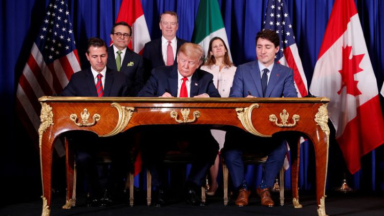 Canada, Mexico, U.S. sign new trade deal