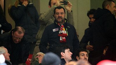 Milan-Parma, Salvini in tribuna a S.Siro