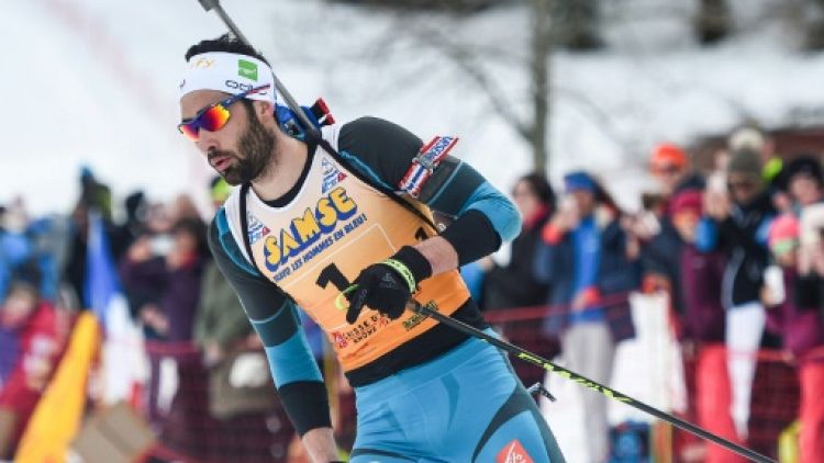 Biathlon: la France avec Martin Fourcade remporte le relais mixte de Pokljuka