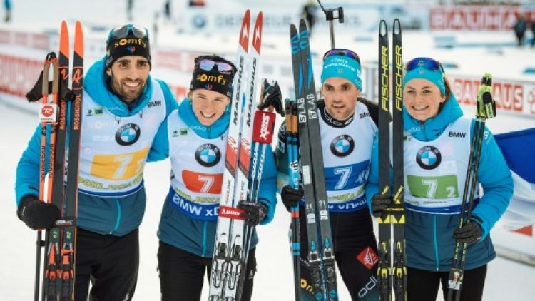 Biathlon: la France de Fourcade tient son rang 