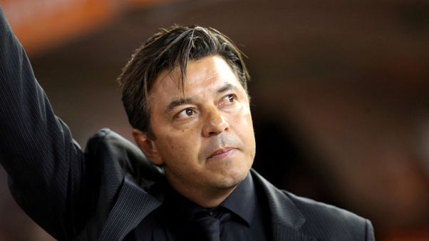 Soccer: River coach says fans 'robbed' by Libertadores switch Soccer: River coach says fans 'robbed' by Libertadores switch
