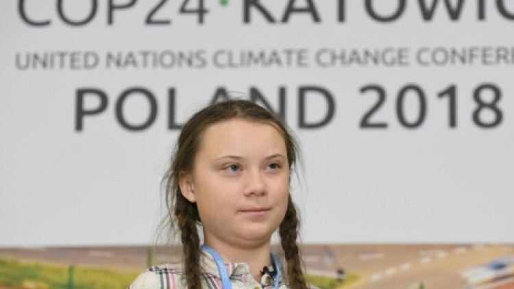 Greta Thunberg, le 4 décembre 2018 à Katowice en Pologne