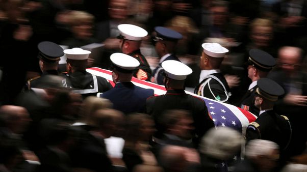 Master of bygone civility, Bush is hailed at funeral as U.S. 'soldier-statesman' Master of bygone civility, Bush is hailed at funeral as U.S. 'soldier-statesman'