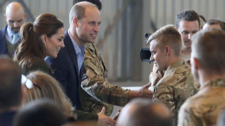 Prince William and Kate thank British troops in Cyprus