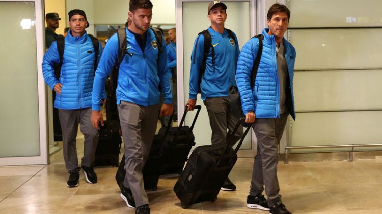 Boca land in Madrid amid tight security for Libertadores