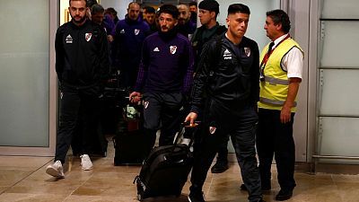 River Plate arrive in Madrid ahead of Superclasico final with Boca River Plate arrive in Madrid ahead of Superclasico final with Boca
