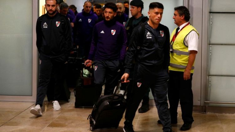River Plate arrive in Madrid ahead of Superclasico final with Boca