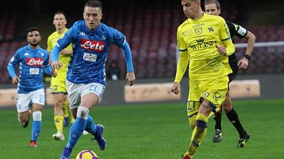 Napoli:Zielinski, Scudetto? Non molliamo Napoli:Zielinski, Scudetto? Non molliamo