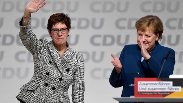 Merkel protege Kramp-Karrenbauer succeeds her as German CDU leader Merkel protege Kramp-Karrenbauer succeeds her as German CDU leader