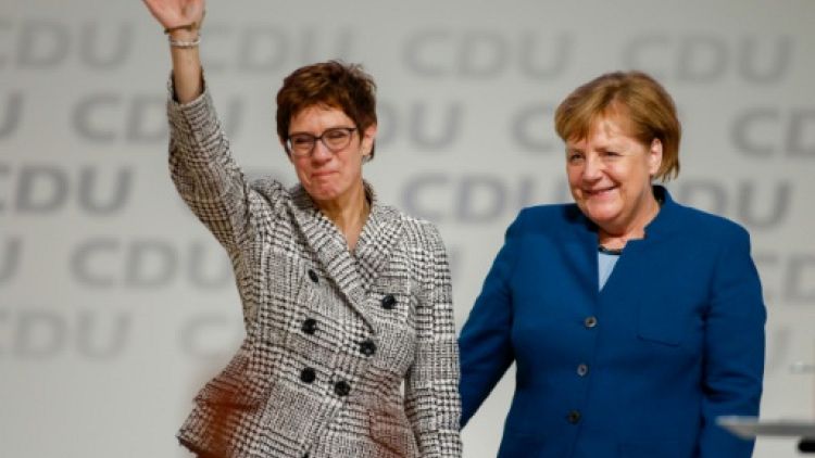 Annegret Kramp-Karrenbauer et Angela Merkel, le 7 décembre 2018 à Hambourg