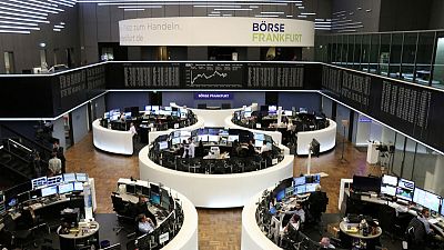 European shares try to rebound after global sell-off
