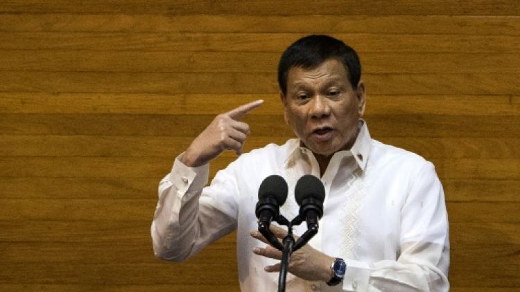 Le président philippin Rodrigo Duterte le 24 juillet 2017 à Manille