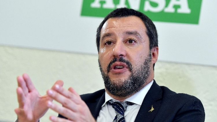 Lega:sopralluogo Salvini a piazza Popolo