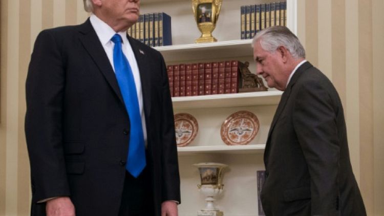 Donald Trump et Rex Tillerson le 1er février à la Maison Blanche