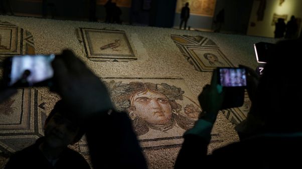 Plundered 'Gypsy Girl' mosaics back in Turkey after decades in U.S. Plundered 'Gypsy Girl' mosaics back in Turkey after decades in U.S.