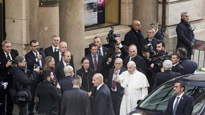 Papa al Messaggero, grazie per lavoro Papa al Messaggero, grazie per lavoro