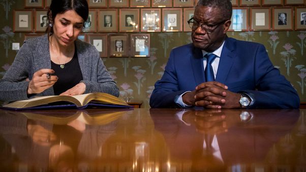 Nobel Peace prize winners seek justice for war rape victims Nobel Peace prize winners seek justice for war rape victims