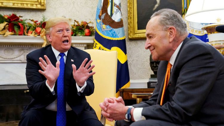 Trump, top Democrats openly spar in Oval Office over border wall