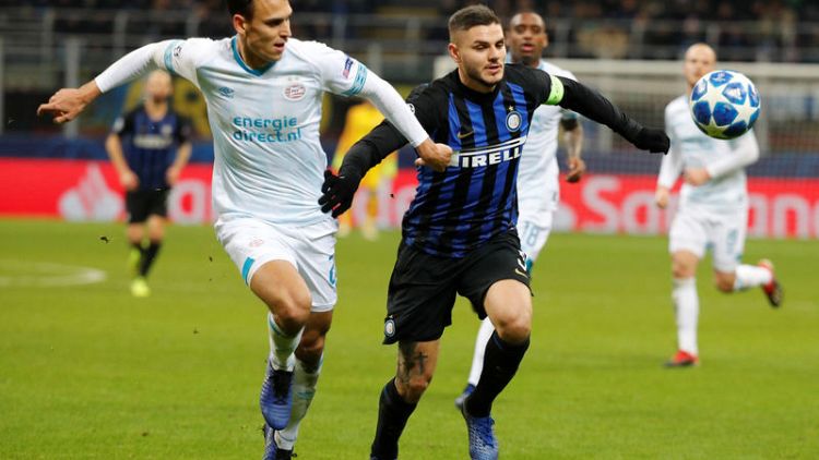 Inter knocked out after being held at home by PSV Eindhoven