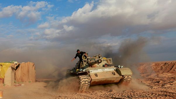 On Iraq's border with Syria, Iran-backed militia warily eye U.S. forces On Iraq's border with Syria, Iran-backed militia warily eye U.S. forces