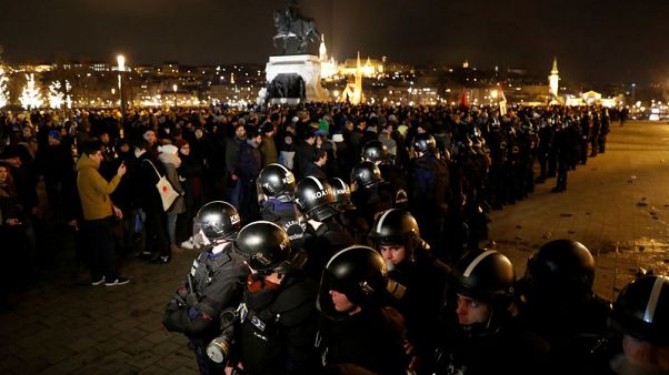 Hungarians protest at 'slave law' labour reform Hungarians protest at 'slave law' labour reform
