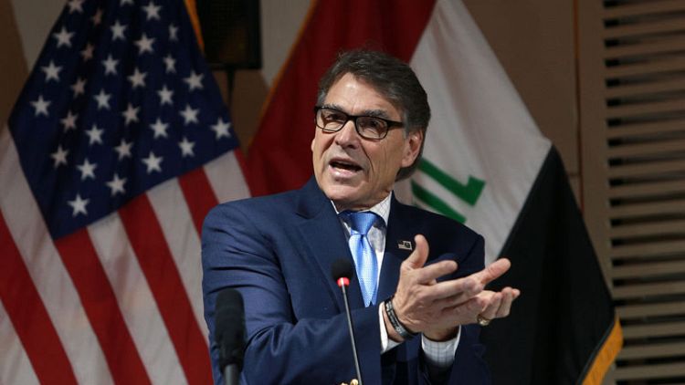 Perry, Iraqi Kurdish leader discuss energy ties, Iran