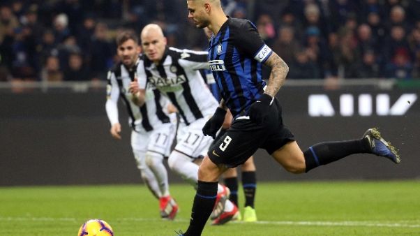 Inter-Udinese 1-0, 'cucchiaio' Icardi Inter-Udinese 1-0, 'cucchiaio' Icardi