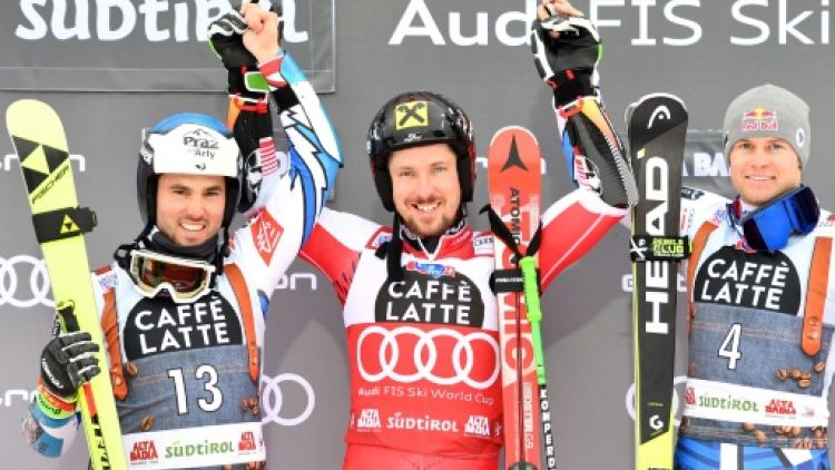 Ski alpin: Hirscher intouchable en Géant devant deux Français à Alta Badia