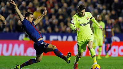 Messi hat-trick adorns Barca's 5-0 romp at Levante